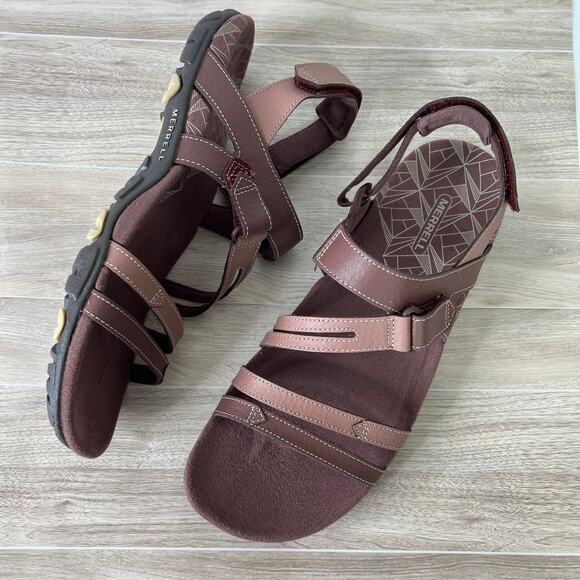 Merrell Sandspur Rose Convertible Sandals - Leather Sz 10 - Picture 1 of 7